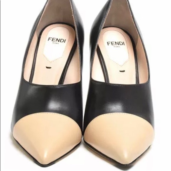 FENDI 💯Authentic BRAND NEW two tone heels - Picture 4 of 8